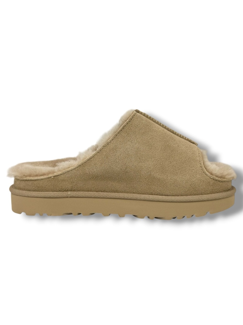 UGG Greenport Suede Slide Shearling Slip On Size 5 Cozy Cabincore Loungewear - Picture 3 of 12